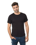 Bayside-BA9500-100% Cotton Fine Jersey T Shirt-BLACK