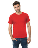 Bayside-BA9500-100% Cotton Fine Jersey T Shirt-RED