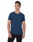 Bayside-BA9510-Fine Jersey T Shirt-HEATHER NAVY