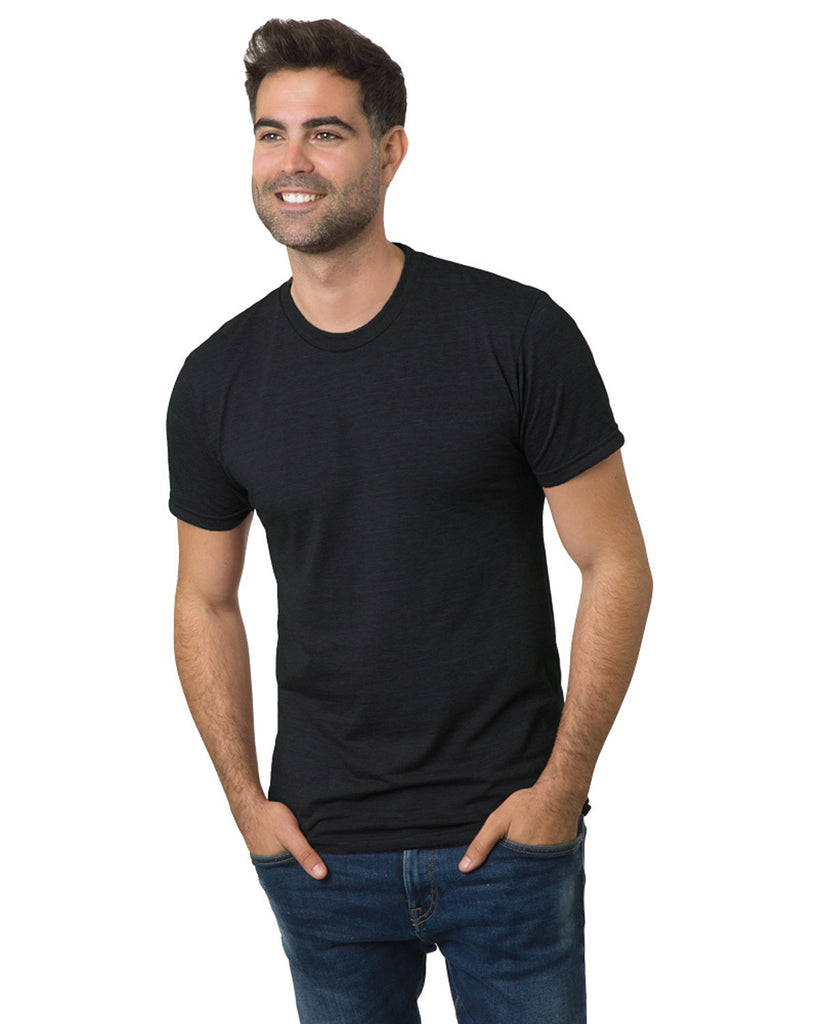 Bayside-BA9570-Triblend T Shirt-TRI BLACK
