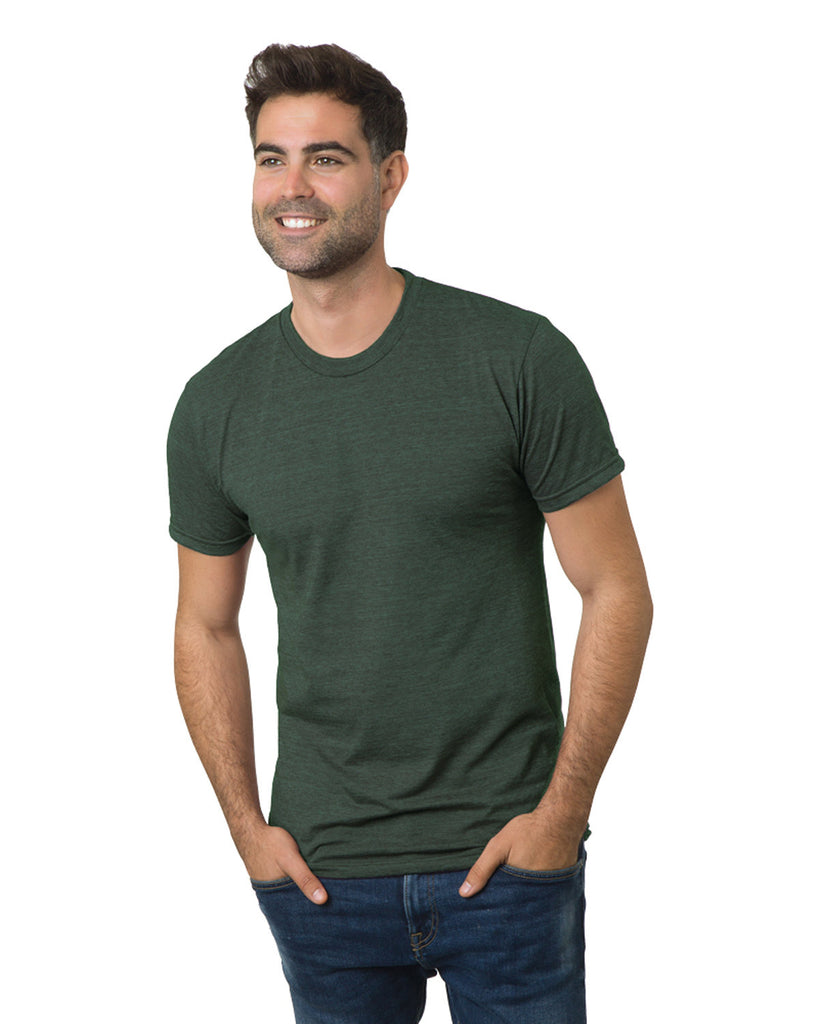 Bayside-BA9570-Triblend T Shirt-TRI HUNTER GREEN