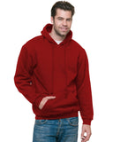 Bayside-BA960-Pullover Hooded Sweatshirt-CARDINAL