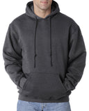Bayside-BA960-Pullover Hooded Sweatshirt-CHARCOAL HTHR