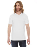 American Apparel-BB401-Unisex Poly-Cotton USA Made Crewneck T-Shirt-WHITE
