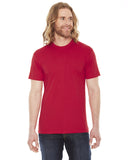 American Apparel-BB401-Unisex Poly-Cotton USA Made Crewneck T-Shirt-RED