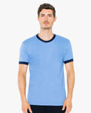 American Apparel-BB410W-UNISEX Poly-Cotton Short-Sleeve Ringer T-Shirt