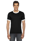 American Apparel-BB410W-UNISEX Poly-Cotton Short-Sleeve Ringer T-Shirt