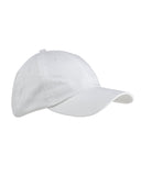 Big Accessories-BX001-6-Panel Brushed Twill Unstructured Cap-WHITE