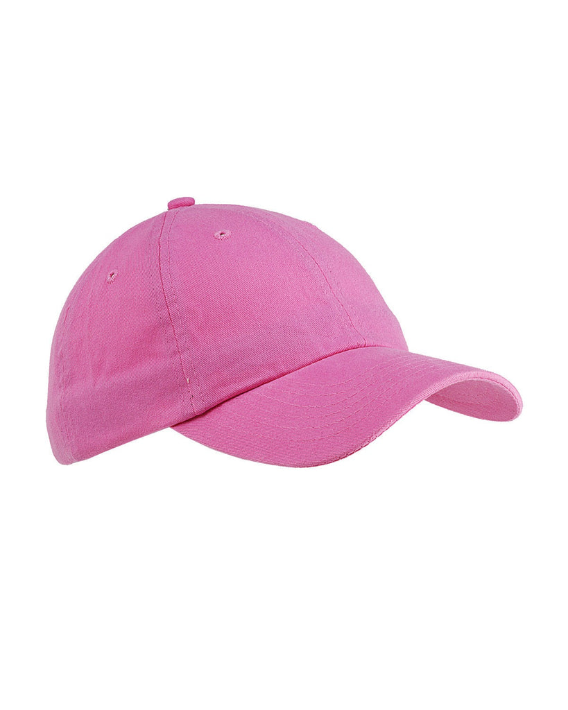 Big Accessories-BX001-6-Panel Brushed Twill Unstructured Cap-PINK