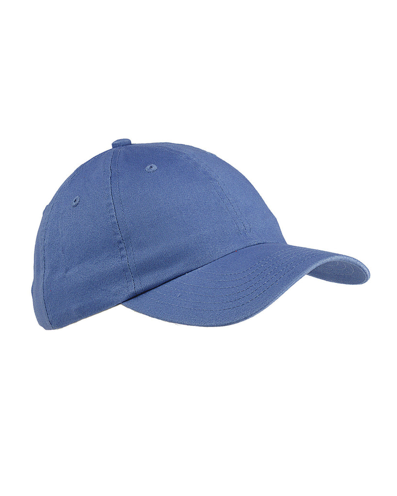 Big Accessories-BX001-6-Panel Brushed Twill Unstructured Cap-ICE BLUE