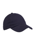 Big Accessories-BX001-6-Panel Brushed Twill Unstructured Cap-NAVY
