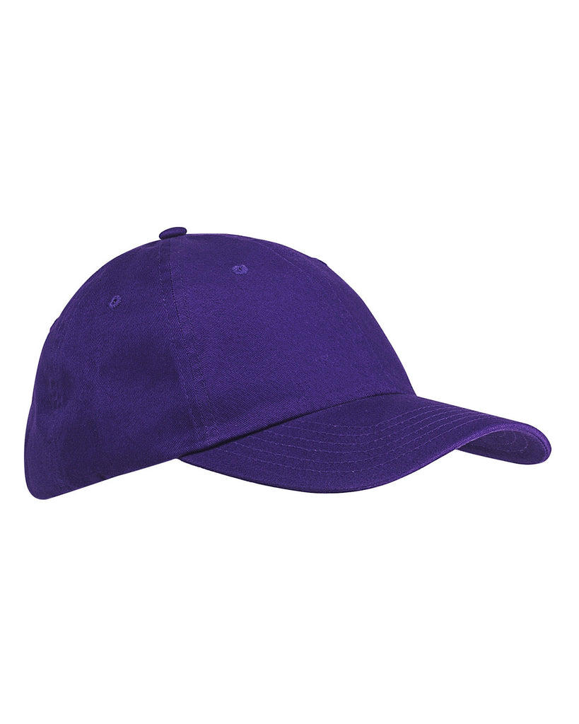 Big Accessories-BX001-6-Panel Brushed Twill Unstructured Cap-PURPLE