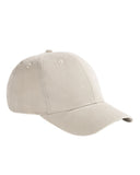 Big Accessories-BX002-6-Panel Brushed Twill Structured Cap-STONE