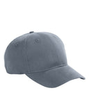 Big Accessories-BX002-6-Panel Brushed Twill Structured Cap-STEEL GREY