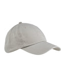 Big Accessories-BX005-6-Panel Washed Twill Low-Profile Cap-STONE