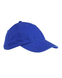 Big Accessories-BX005-6-Panel Washed Twill Low-Profile Cap-ROYAL