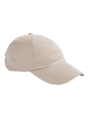 Big Accessories-BX008-5-Panel Brushed Twill Unstructured Cap-STONE