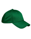 Big Accessories-BX020-6-Panel Structured Twill Cap-KELLY GREEN