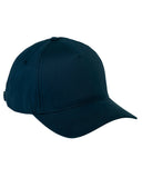 Big Accessories-BX034-5-Panel Brushed Twill Cap-NAVY