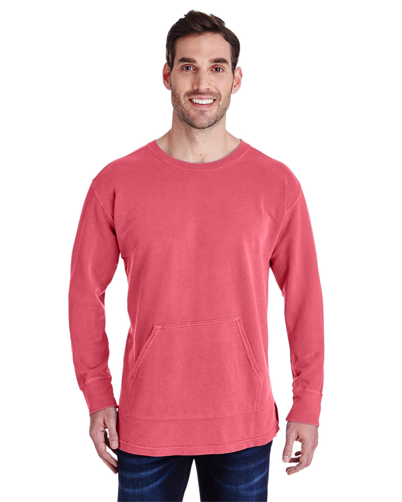 Comfort Colors-C1536-French Terry Crew With Pocket-WATERMELON