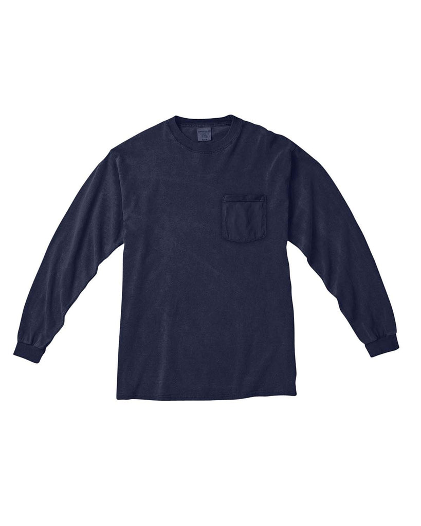 Comfort Colors-C4410-Heavyweight Rs Long Sleeve Pocket T Shirt-MIDNIGHT