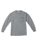 Comfort Colors-C4410-Heavyweight Rs Long Sleeve Pocket T Shirt-GRANITE