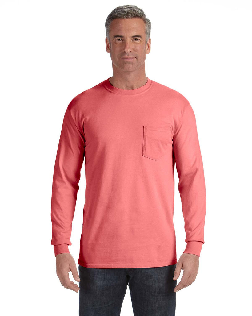 Comfort Colors-C4410-Heavyweight Rs Long Sleeve Pocket T Shirt-WATERMELON