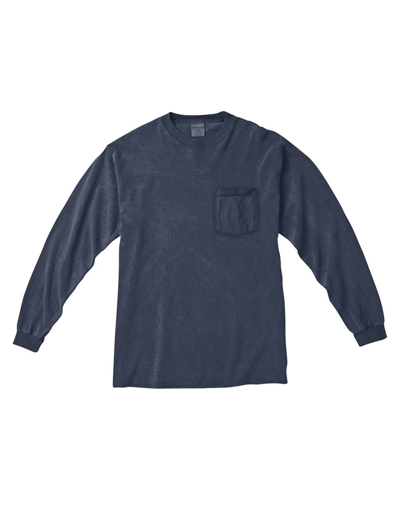 Comfort Colors-C4410-Heavyweight Rs Long Sleeve Pocket T Shirt-DENIM