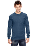 Comfort Colors-C4410-Heavyweight Rs Long Sleeve Pocket T Shirt-TRUE NAVY