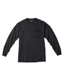 Comfort Colors-C4410-Heavyweight Rs Long Sleeve Pocket T Shirt-BLACK
