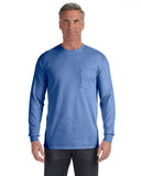 Comfort Colors-C4410-Heavyweight Rs Long Sleeve Pocket T Shirt-FLO BLUE