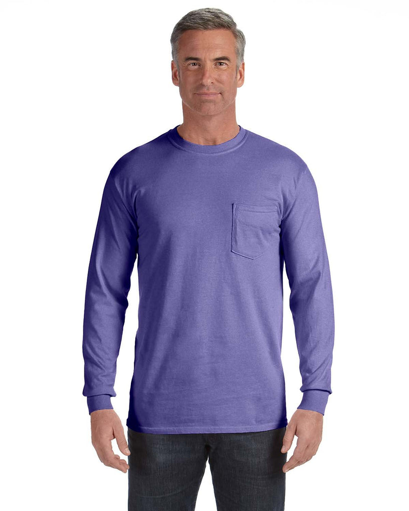 Comfort Colors-C4410-Heavyweight Rs Long Sleeve Pocket T Shirt-VIOLET