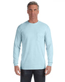 Comfort Colors-C4410-Heavyweight Rs Long Sleeve Pocket T Shirt-CHAMBRAY