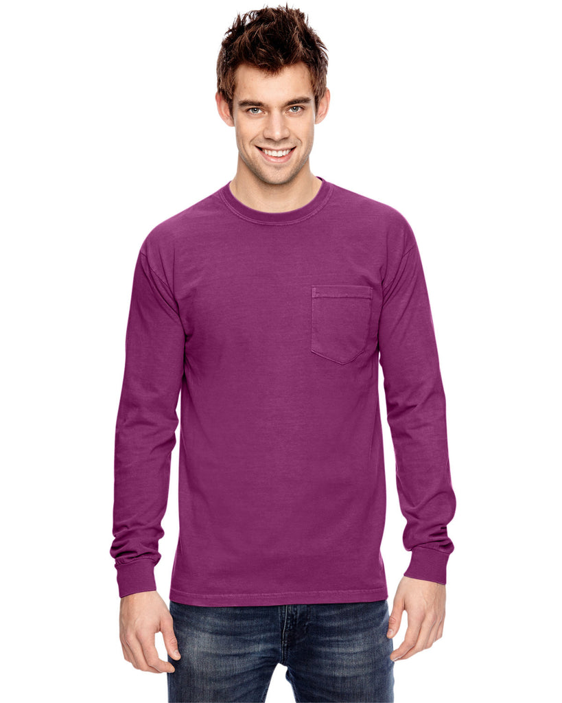 Comfort Colors-C4410-Heavyweight Rs Long Sleeve Pocket T Shirt-BOYSENBERRY