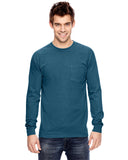 Comfort Colors-C4410-Heavyweight Rs Long Sleeve Pocket T Shirt-TOPAZ BLUE