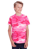 Code Five-C52207-Camo T Shirt-PINK WOODLAND
