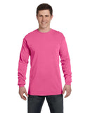 Comfort Colors-C6014-Heavyweight Long Sleeve T Shirt-NEON PINK