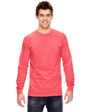 Comfort Colors-C6014-Heavyweight Long Sleeve T Shirt-NEON RED ORANGE