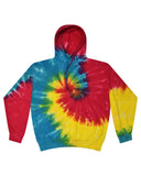 Tie-Dye-CD877-Tie Dyed Pullover Hooded Sweatshirt-REACTIVE RAINBOW
