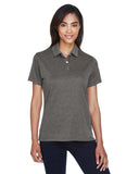 Devon & Jones-DG210W-Pima Tech Jet Piqué Heather Polo-DK GREY HEATHER