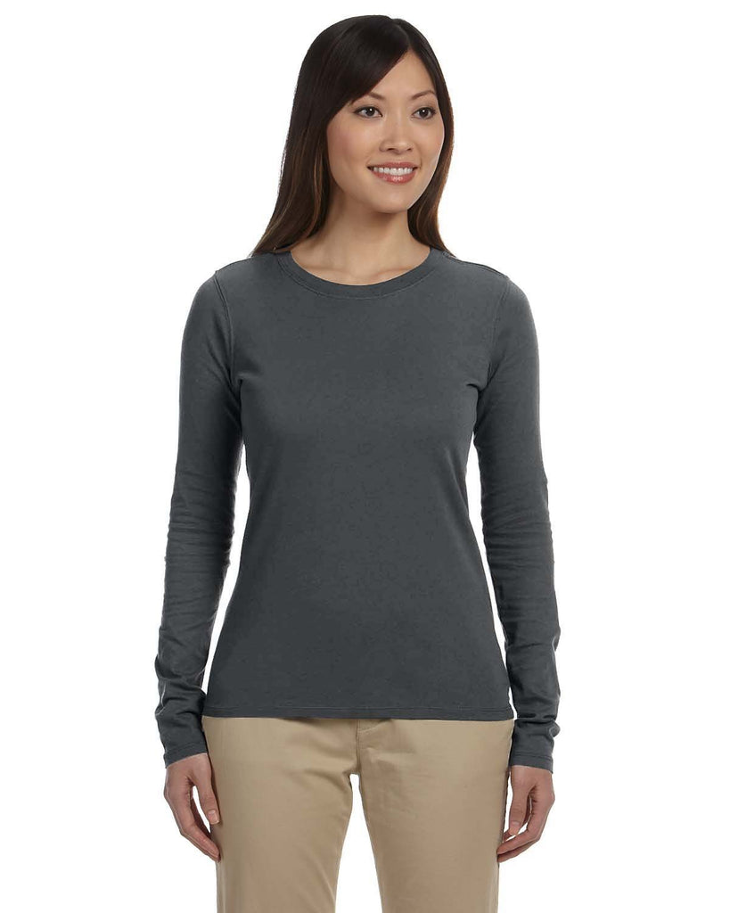 econscious-EC3500-Ladies 100% Organic Cotton Classic Long-Sleeve T-Shirt-CHARCOAL