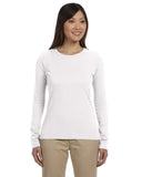 econscious-EC3500-Ladies 100% Organic Cotton Classic Long-Sleeve T-Shirt-WHITE