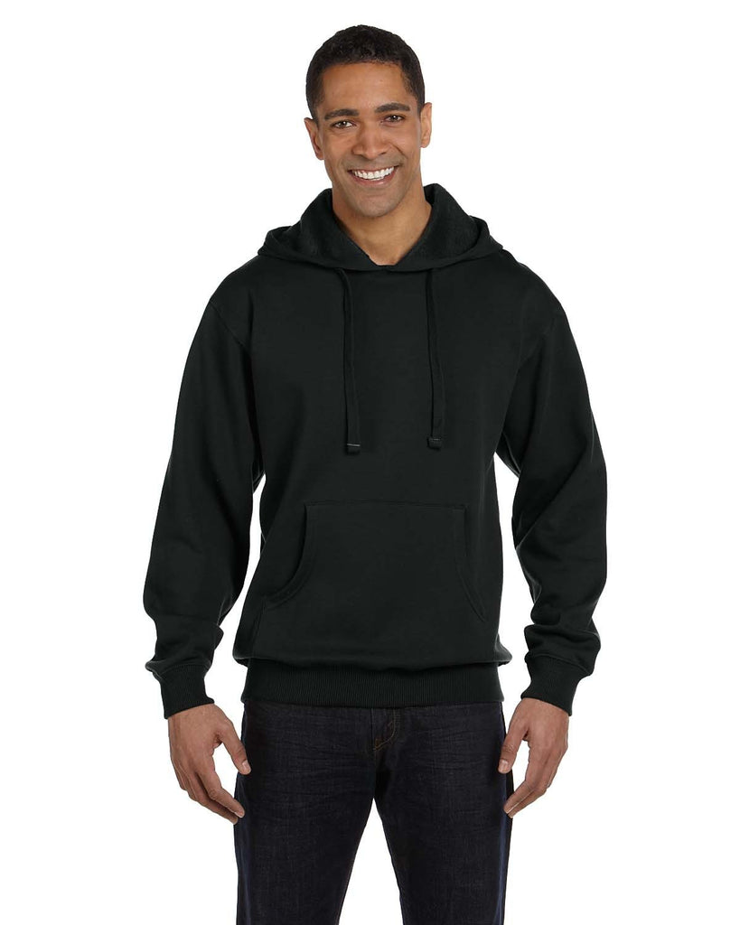 econscious-EC5500-Adult Organic/Recycled Pullover Hooded Sweatshirt-BLACK