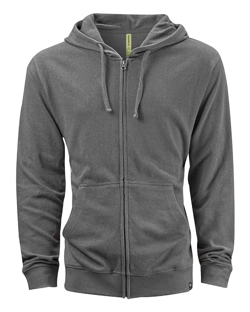 econscious-EC5980-Unisex Hemp Hero Full-Zip hooded Sweatshirt-STONEWORK GRAY