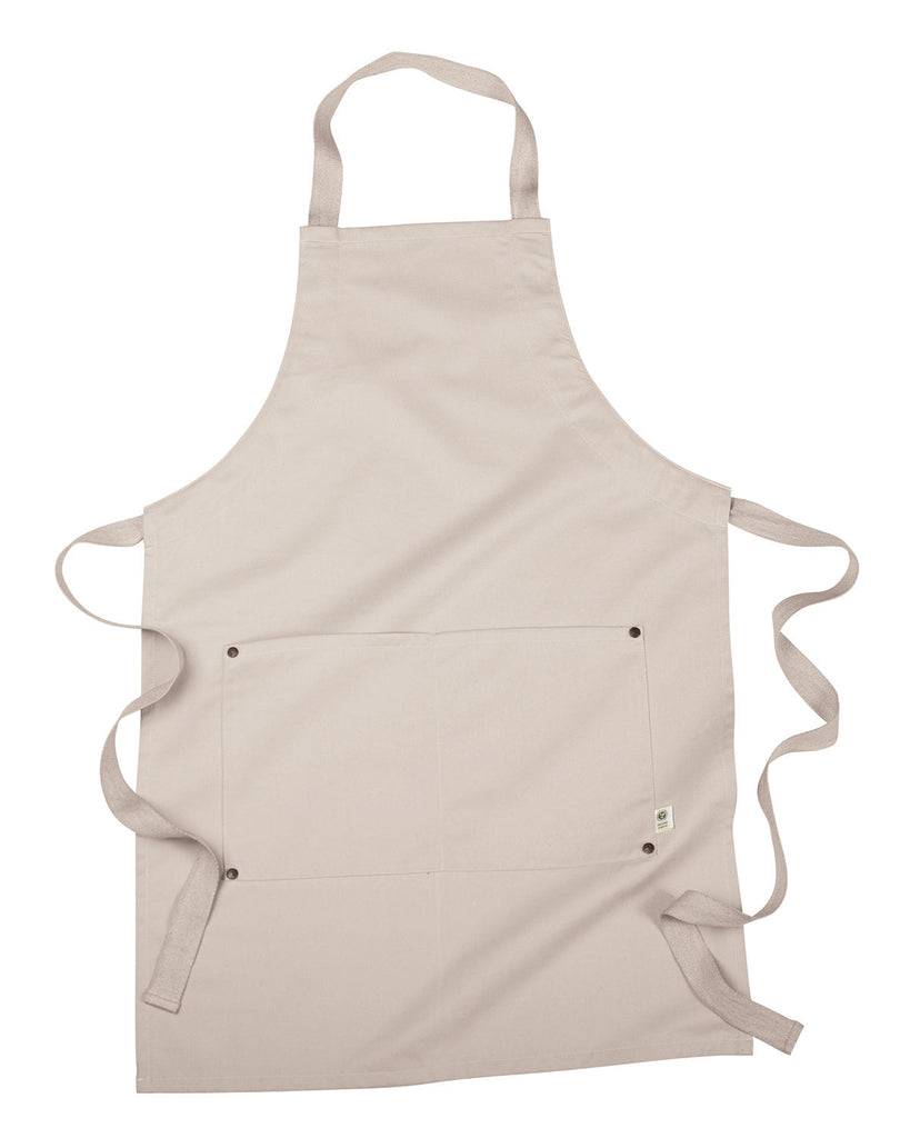 econscious-EC6015-Organic Cotton Recycled Polyester Eco Apron-OYSTER