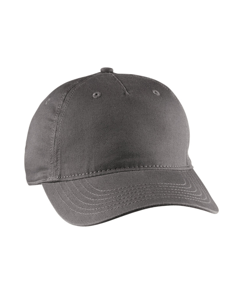 econscious-EC7087-Twill 5-Panel Unstructured Hat-CHARCOAL