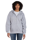 Hanes-F280-Ultimate Cotton Full Zip Hooded Sweatshirt-LIGHT STEEL