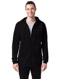 Hanes-F280-Ultimate Cotton Full Zip Hooded Sweatshirt-BLACK