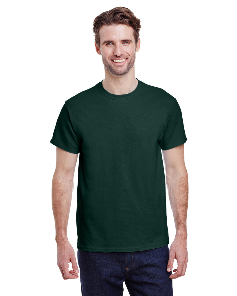 Gildan-G200-Ultra Cotton T Shirt-FOREST GREEN