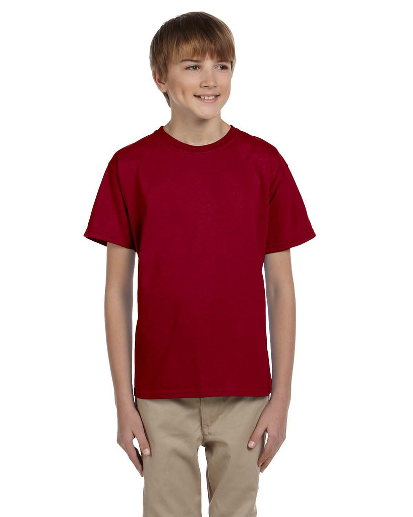 Gildan-G200B-Youth Ultra Cotton T Shirt-CARDINAL RED